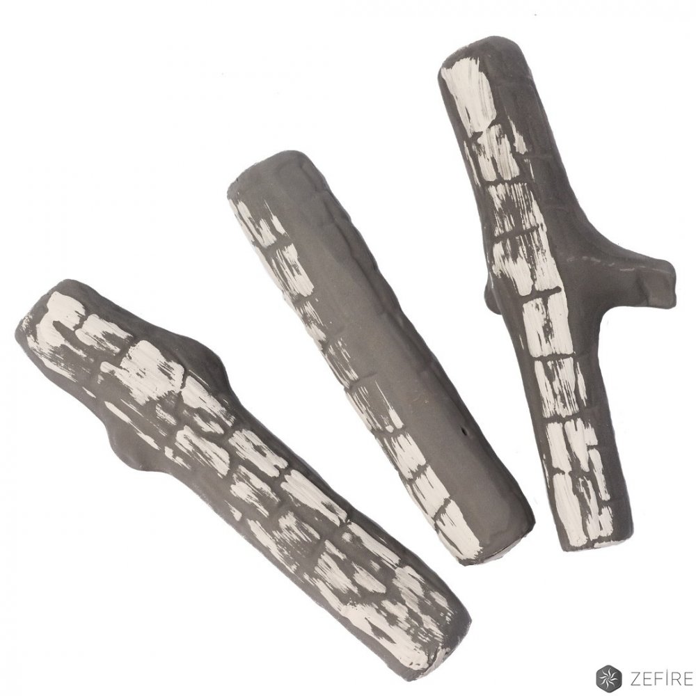 "Керамические дрова обгорелые 3 шт"