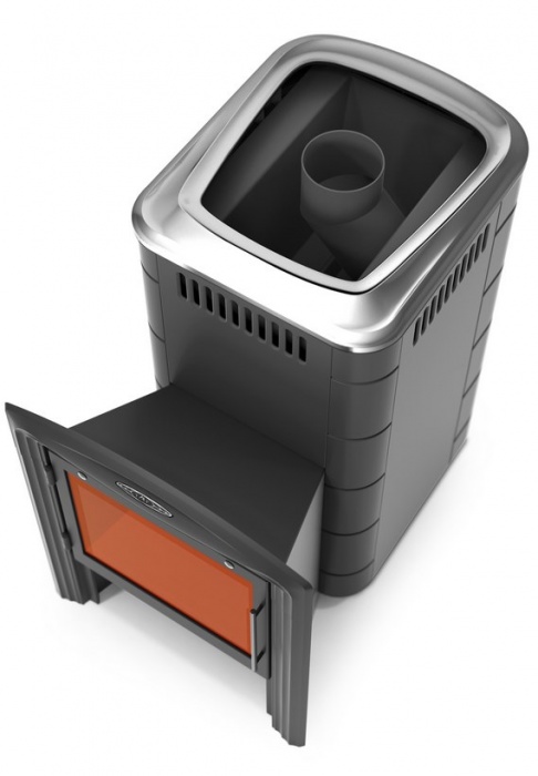 Печь для бани TMF Тунгуска 2017 Inox Витра, антрацит