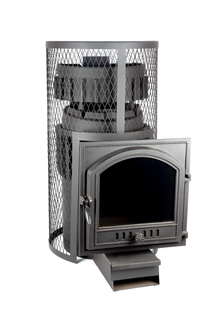 Банная печь ALMA с Сеткой (К505) с выносом