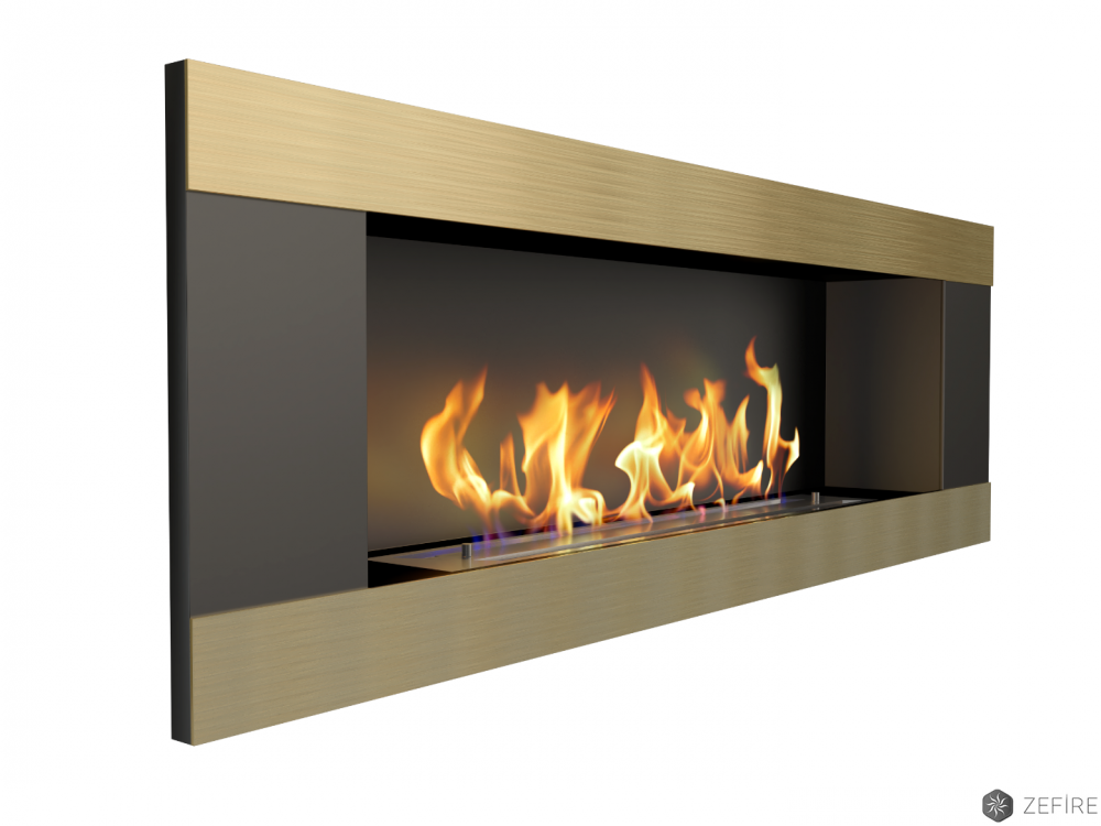 Биокамин Elliot horizontal 1200 латунный