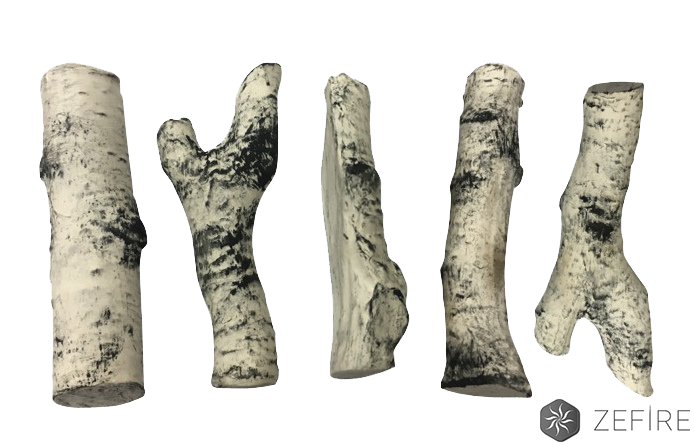 "Керамические дрова Береза 5 шт"