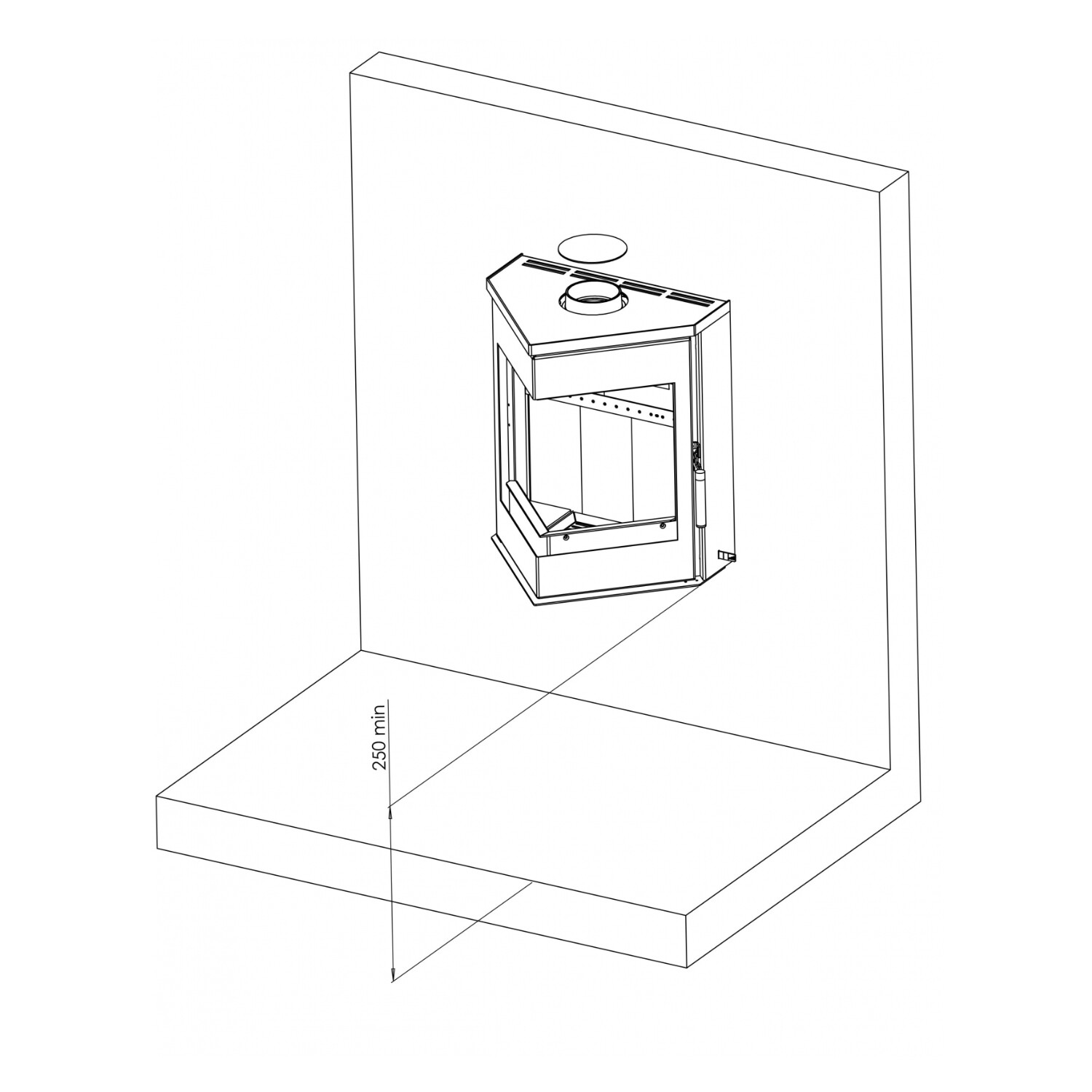 Печь-камин АОТ 6.0 (в модификации «ЛеМан»)