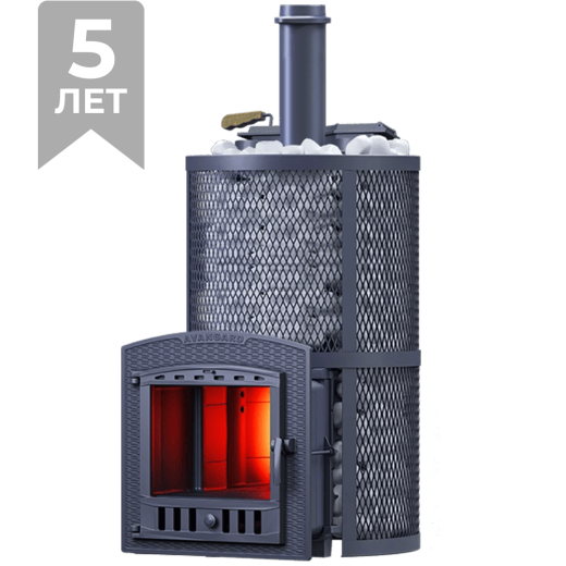 Печь для бани Технолит Авангард ЗК 40 (П2) Ураган в круглой сетке