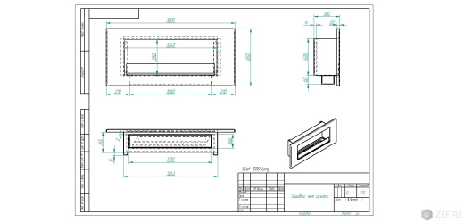 Биокамин ZeFire Elliot 1500 Long