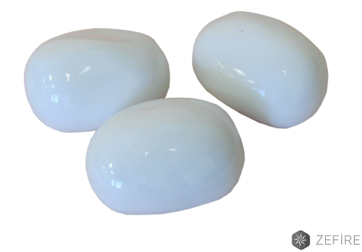 Декоративные керамические камни белые 14 шт