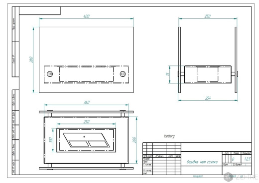 Биокамин ZeFire Iceberg (белый)