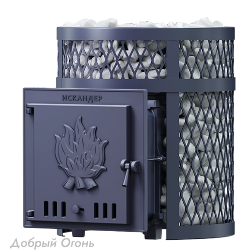 Печь для бани Технолит Искандер 18 в сетке