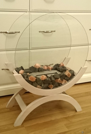 Биокамин ZeFire Iris средний (белый)