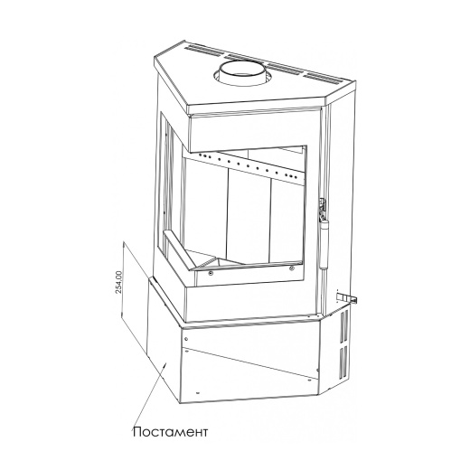 Печь-камин АОТ 6.0 (в модификации «ЛеМан»)