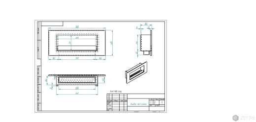 Биокамин ZeFire Elliot 900 Long