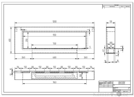 Биокамин ZeFire Orion 1200 со стеклом
