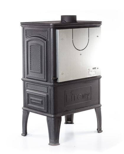 Печь-камин для отопления  Fireway Dacha II "Антрацит" ( 2 конфорки) в магазине Добрый Огонь в рассрочку