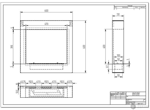 Биокамин ZeFire Orion qube 600