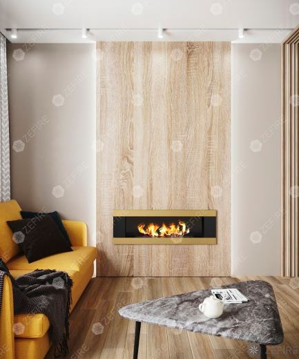 Биокамин Elliot horizontal 1800 латунный